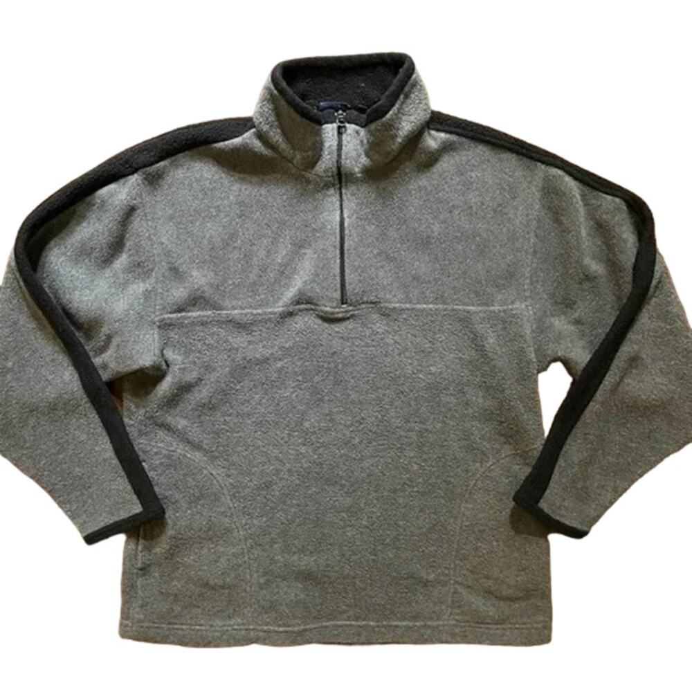 VTG SIERRA PACIFIC Quarter Zip Lightweight Pullover Fleece in Gray MEN'S XL